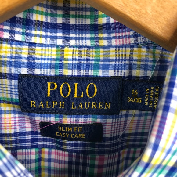 Polo Ralph Lauren Slim Fit Easy Care Plaid Button - Picture 4 of 9